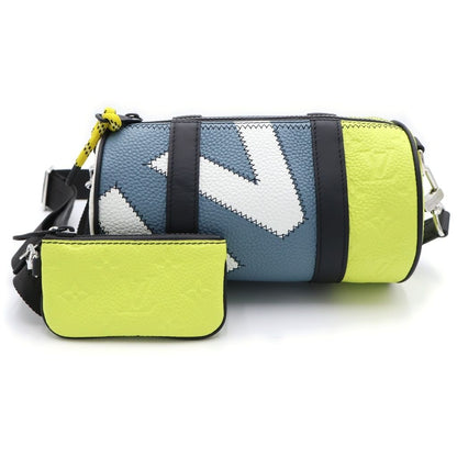 Louis Vuitton Monogram Empreinte Daybreak Polochon Shoulder Bag Neon Yellow