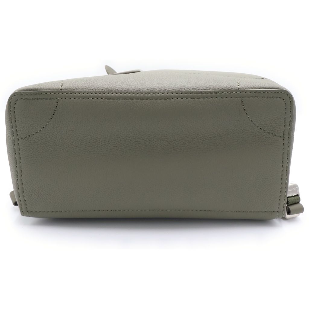 Louis Vuitton Steamer Backpack Khaki Green Leather Silver — view 4