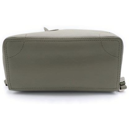Louis Vuitton Steamer Backpack Khaki Green Leather Silver — view 4
