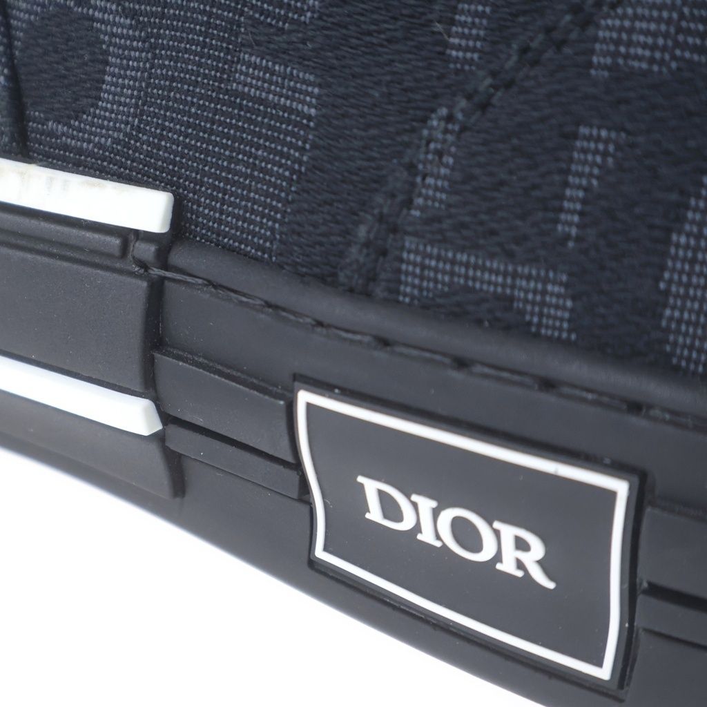 Dior League Oblique Kujagado Canvas High Top Cut Sneakers Black — view 6