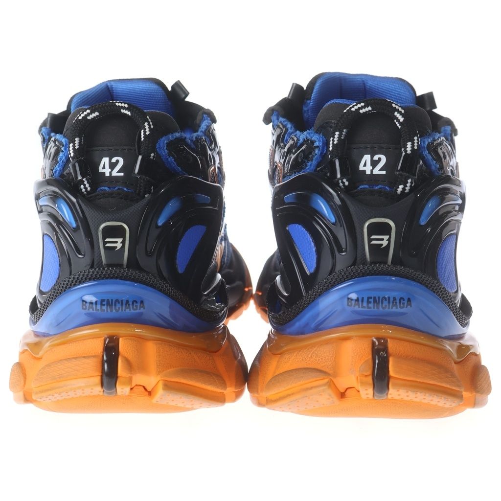 Balenciaga Runner Low Cut Sneakers Blue Orange Black — view 3