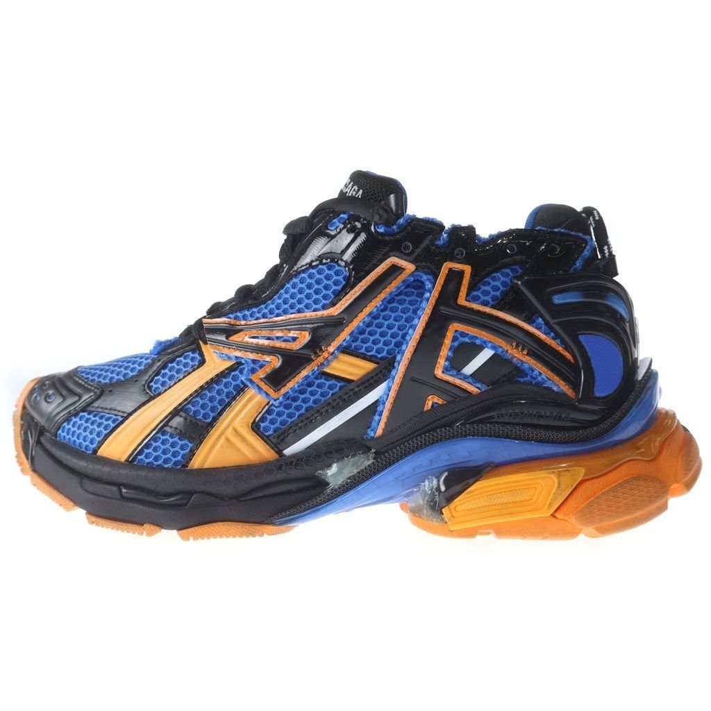 Balenciaga Runner Low Cut Sneakers Blue Orange Black