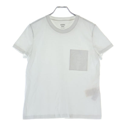 Hermes Logo Short Sleeve T-Shirt White