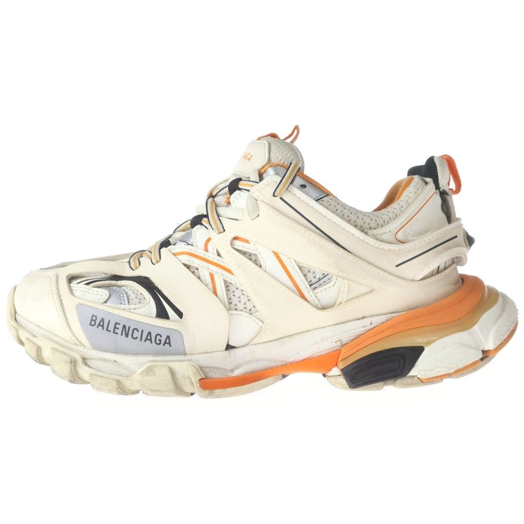 Balenciaga Track Trainers Low Cut Sneakers White Orange