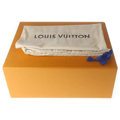 Louis Vuitton LV Trainer Line Monogram Denim Lace Up Sneakers Indigo White — view 6