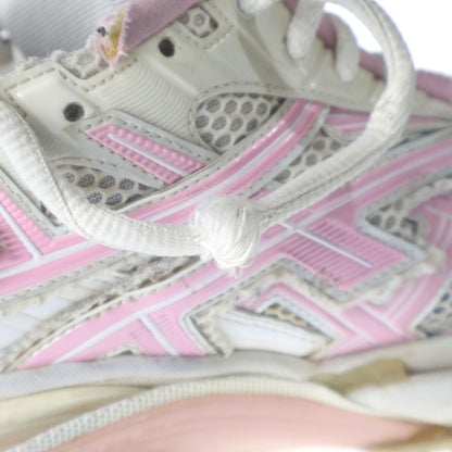 Balenciaga Runner Sneaker Lace Up Distressed Low Cut White Pink — view 6