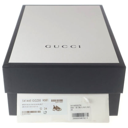 Gucci Flashtrek Crystal Low Cut Sneakers White GG — view 6