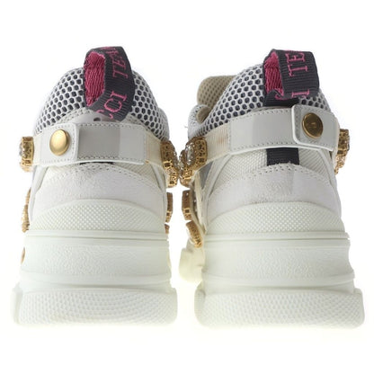 Gucci Flashtrek Crystal Low Cut Sneakers White GG — view 3