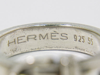 Hermes Ceinture Belt Motif 925 Ring 55 Silver — view 8