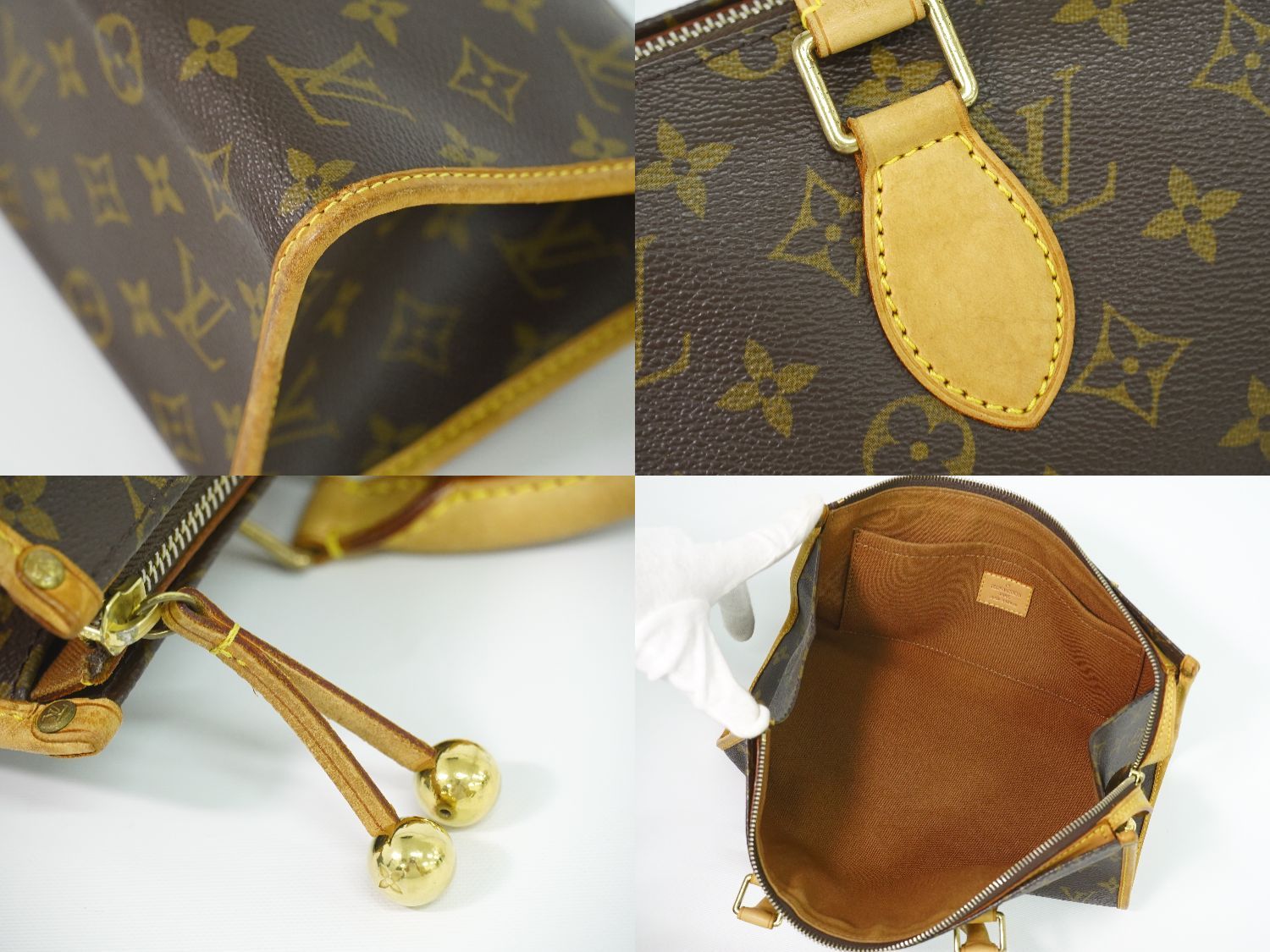 Louis Vuitton LV Popincourt Monogram Handbag Brown — view 7