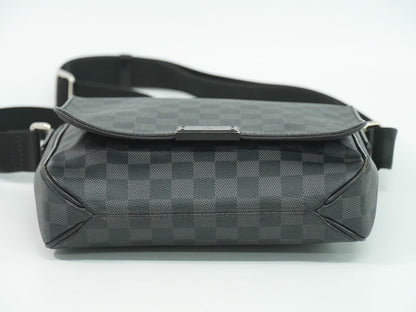 Louis Vuitton LV District PM Damier Graphite Shoulder Bag Pochette Black Gray — view 3