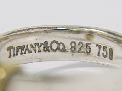 Tiffany & Co Hook Eye 925 18k Gold Combination Ring Silver Yellow — view 9