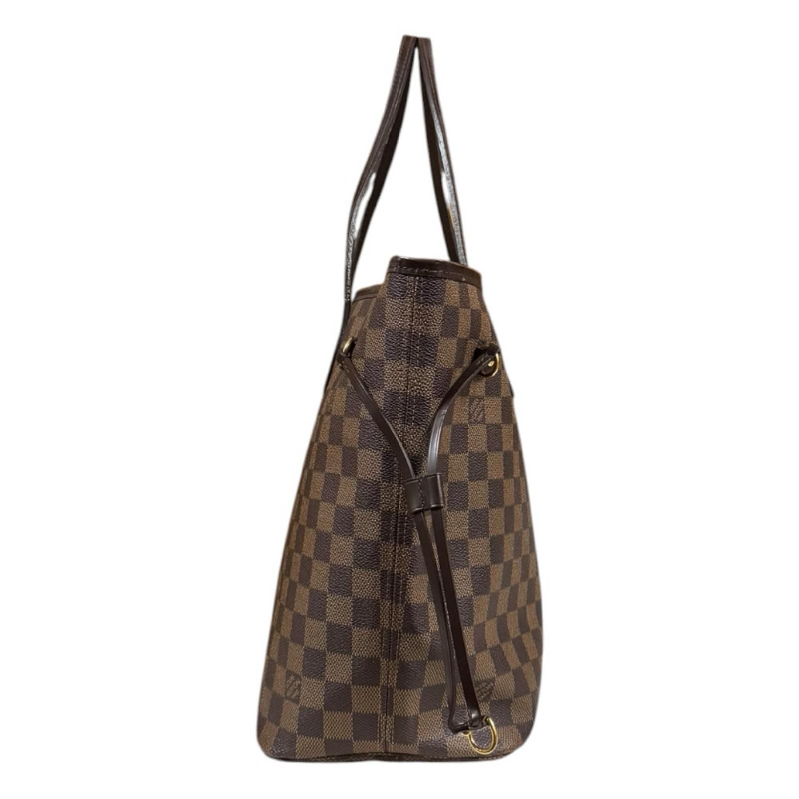 Louis Vuitton Neverfull MM Damier Tote Canvas Brown — view 4