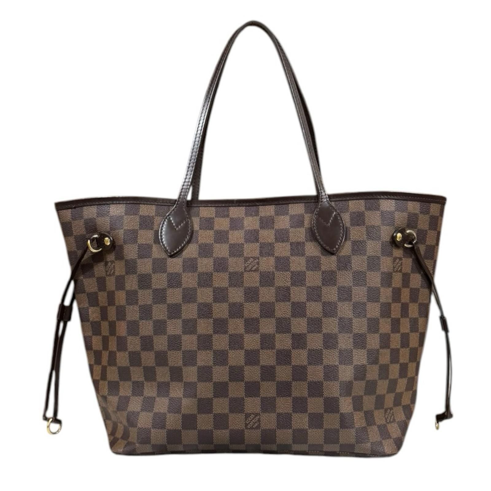 Louis Vuitton Neverfull MM Damier Tote Canvas Brown