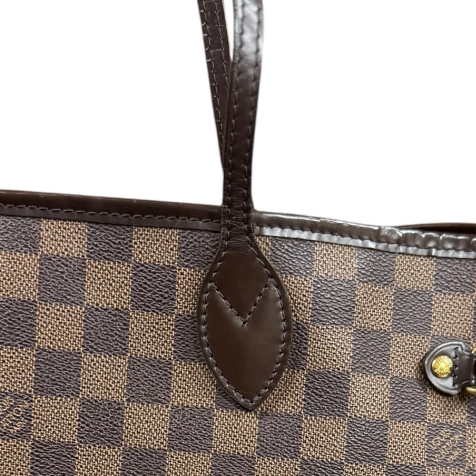 Louis Vuitton Neverfull MM Damier Tote Canvas Brown — view 9