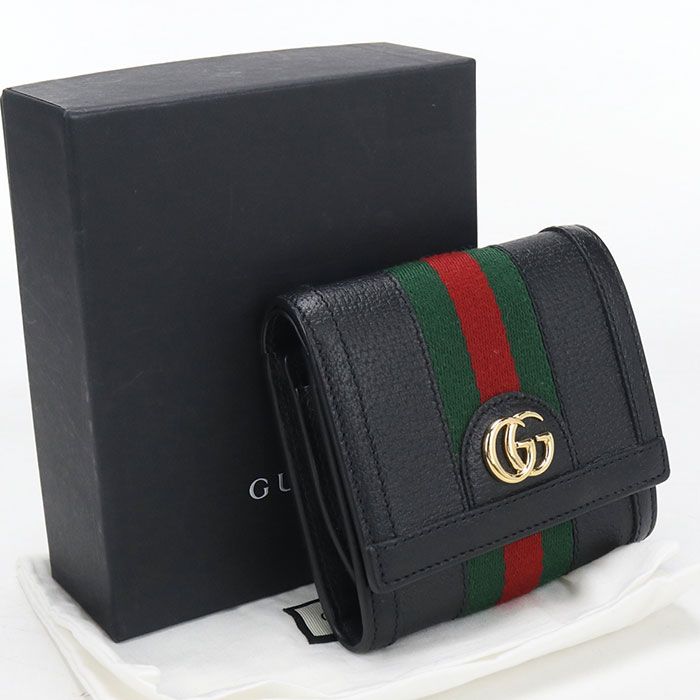 Gucci Compact Wallet Ophidia Bifold Leather