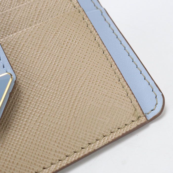 Prada Fragment Case Triangle Logo Coin Purse Leather — view 5