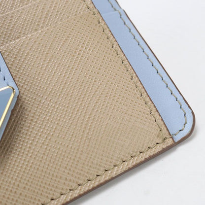 Prada Fragment Case Triangle Logo Coin Purse Leather — view 5