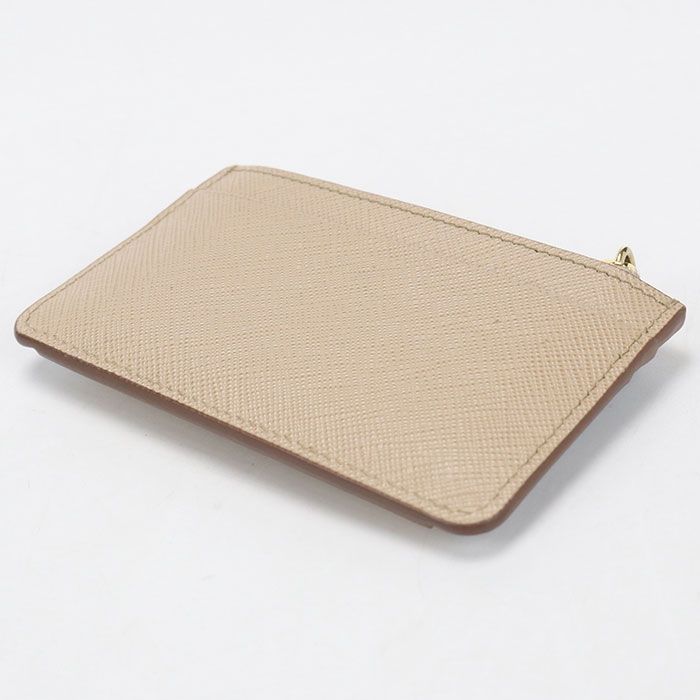 Prada Fragment Case Triangle Logo Coin Purse Leather — view 2