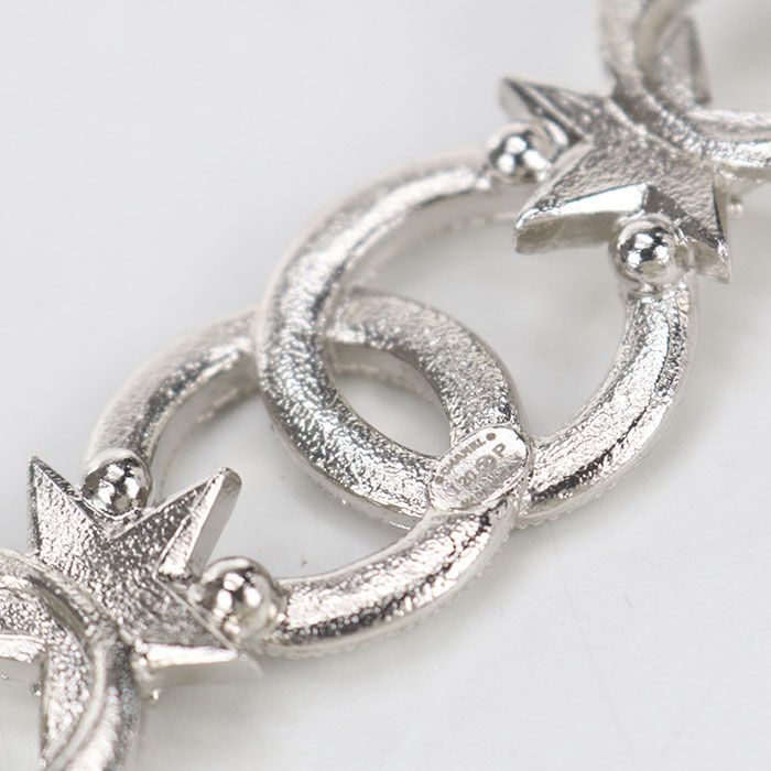 Chanel Rhinestone CC Logo Brooch Metal — view 4