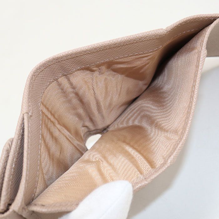 Prada Saffiano Triangle Wallet Trifold Leather — view 4
