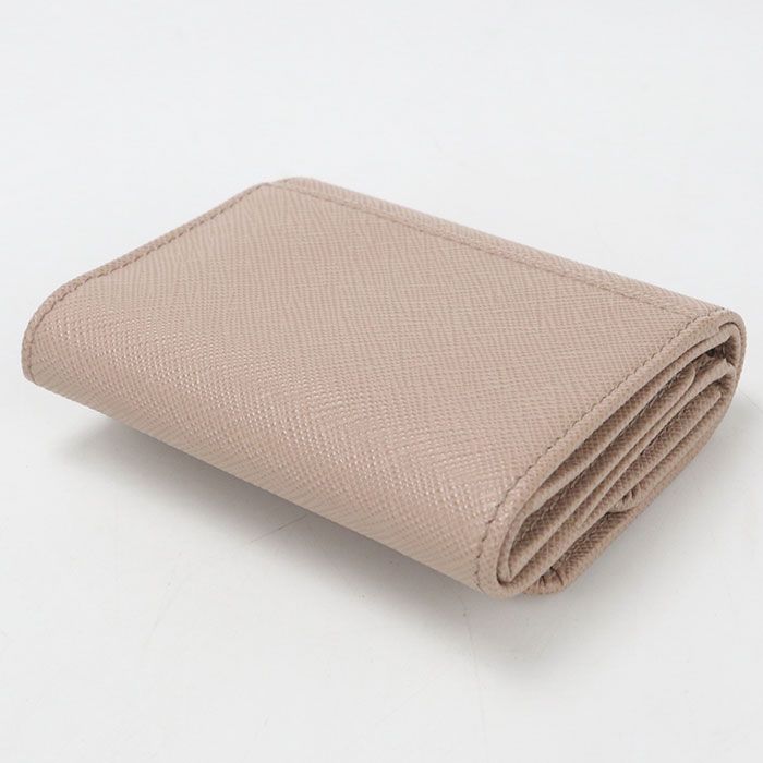 Prada Saffiano Triangle Wallet Trifold Leather — view 2