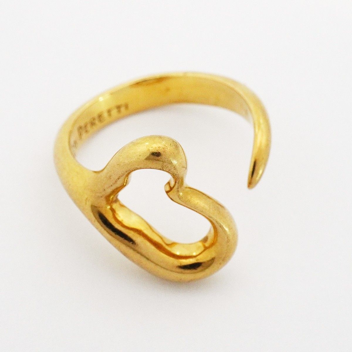 Tiffany & Co Ring Open Heart 18k Yellow Gold — view 3