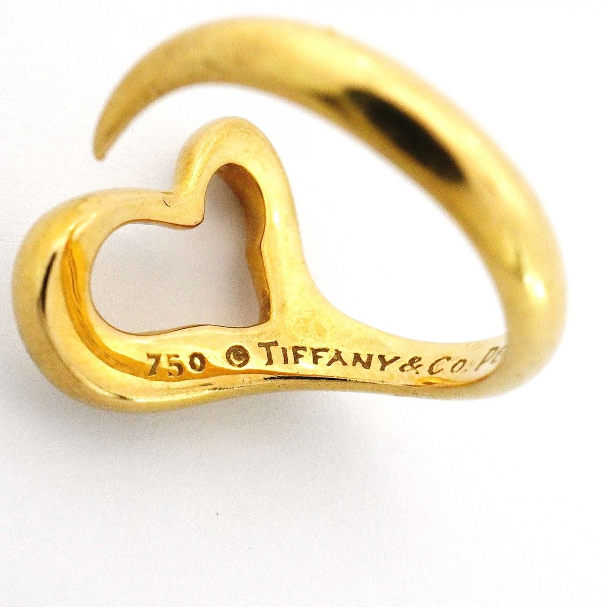 Tiffany & Co Ring Open Heart 18k Yellow Gold — view 4