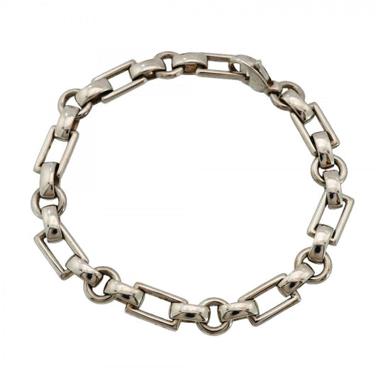 Tiffany & Co Bracelet Rectangle Donut Oval Chain Silver