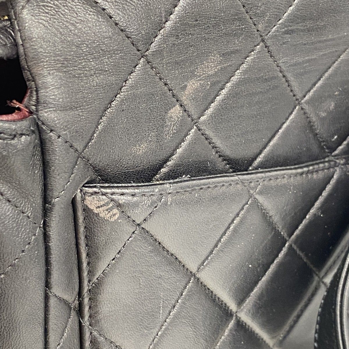 Chanel Backpack Quilted Jumbo CC Logo Lambskin Black Gold — view 8