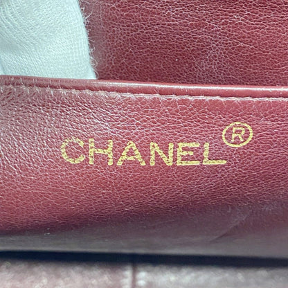 Chanel Backpack Quilted Jumbo CC Logo Lambskin Black Gold — view 5