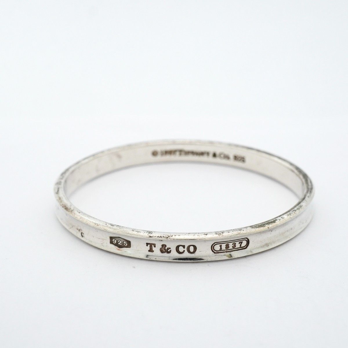 Tiffany & Co Bangle Narrow 925 Sterling Silver Bracelet — view 5
