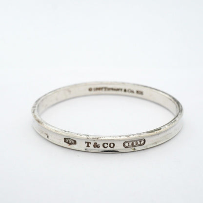 Tiffany & Co Bangle Narrow 925 Sterling Silver Bracelet — view 5
