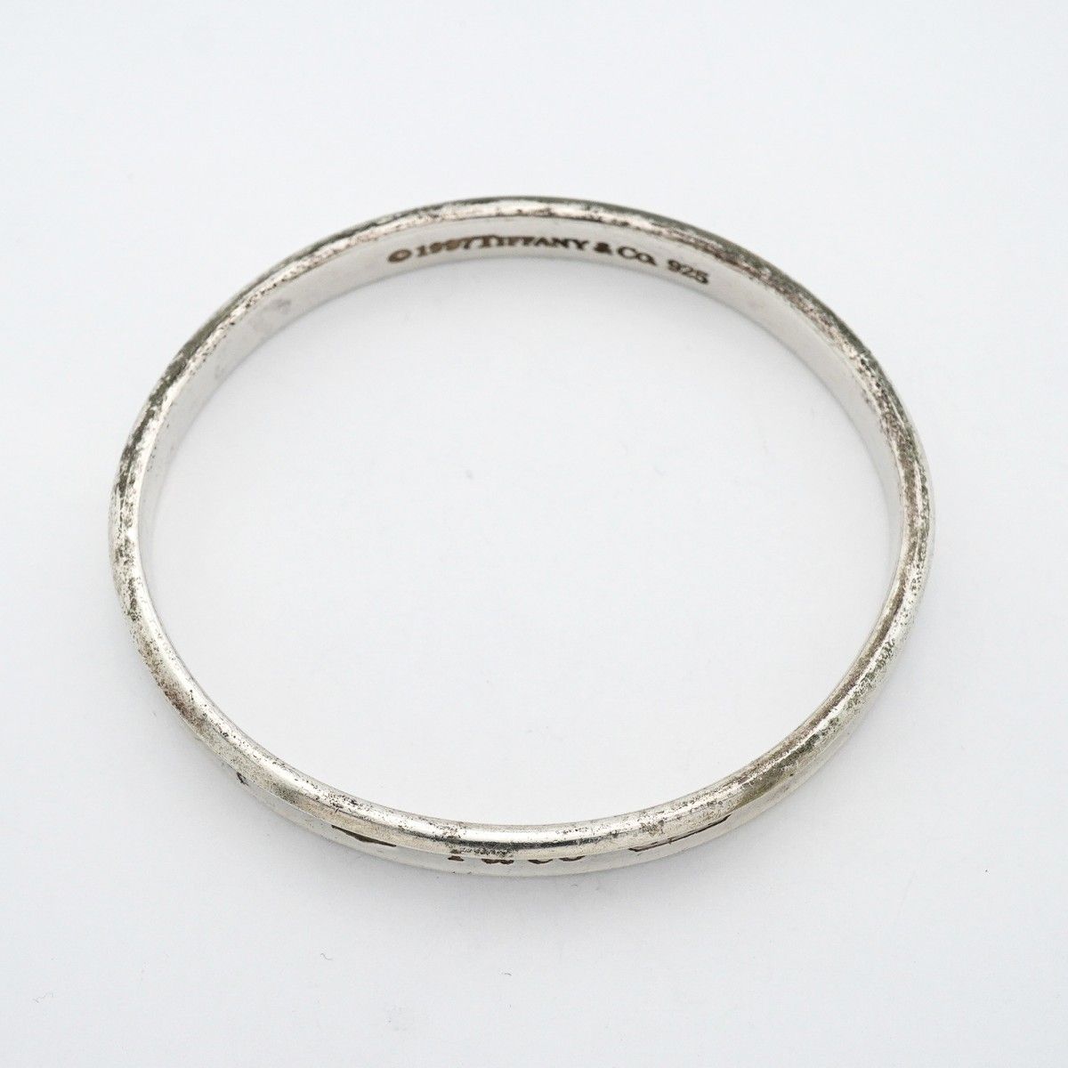 Tiffany & Co Bangle Narrow 925 Sterling Silver Bracelet — view 3