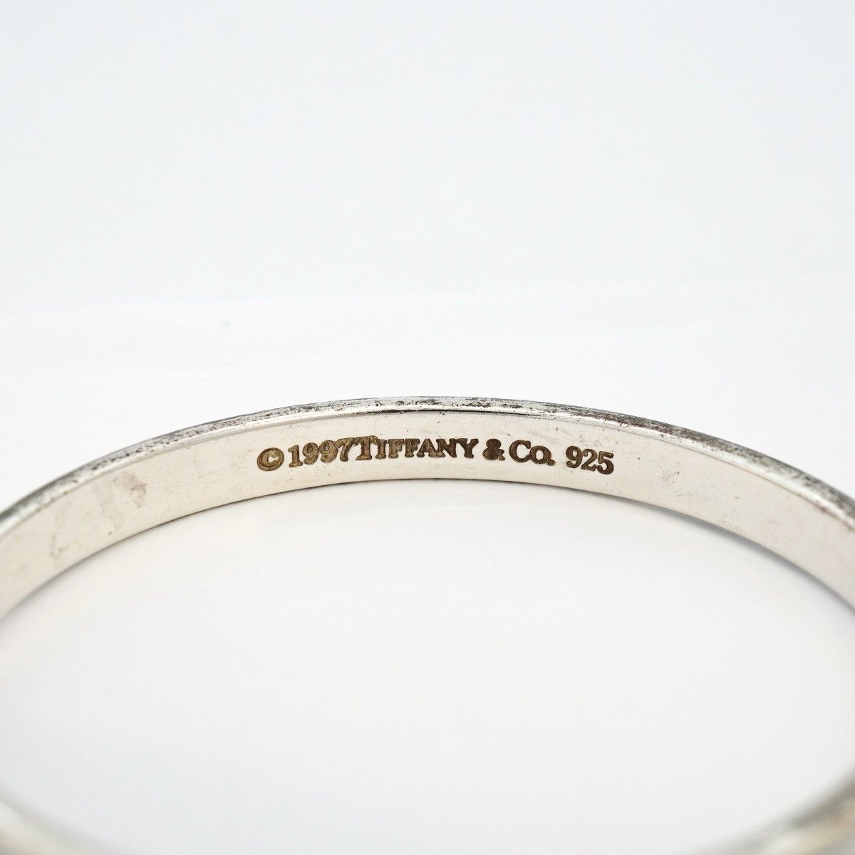 Tiffany & Co Bangle Narrow 925 Sterling Silver Bracelet — view 4