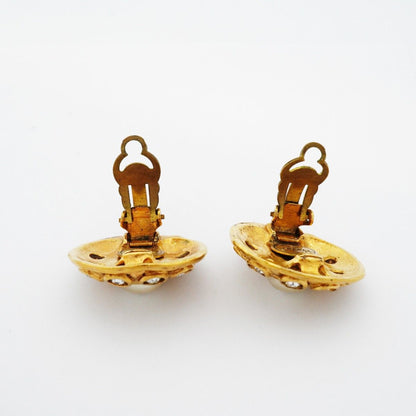 Chanel Earrings Vintage Round — view 6