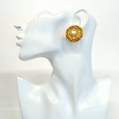 Chanel Earrings Vintage Round — view 5