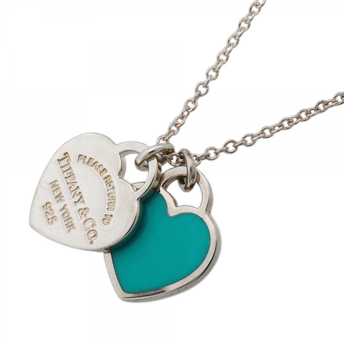 Tiffany & Co Necklace Return to Heart 925 Sterling Silver Blue