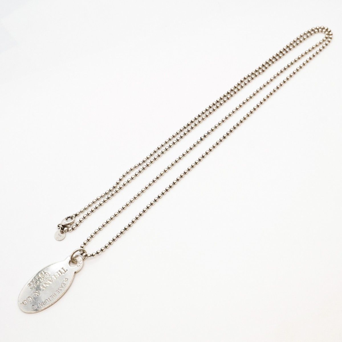 Tiffany & Co Necklace Return to Oval 925 Sterling Silver — view 3