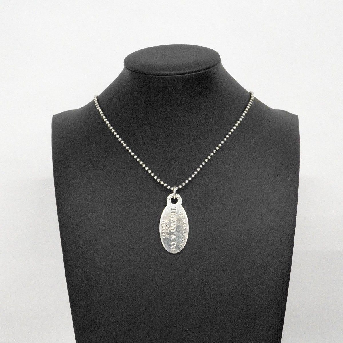 Tiffany & Co Necklace Return to Oval 925 Sterling Silver — view 8