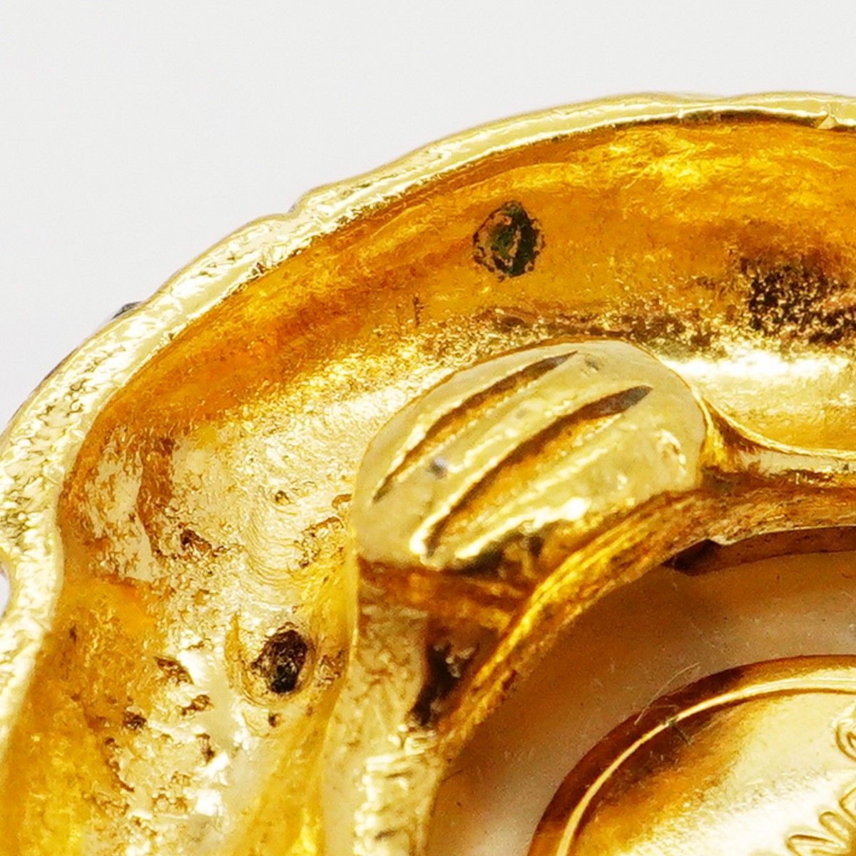 Chanel Earrings Vintage Round — view 9