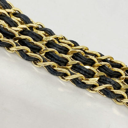 Chanel Shoulder Bag Quilted Lambskin Black Gold — view 8