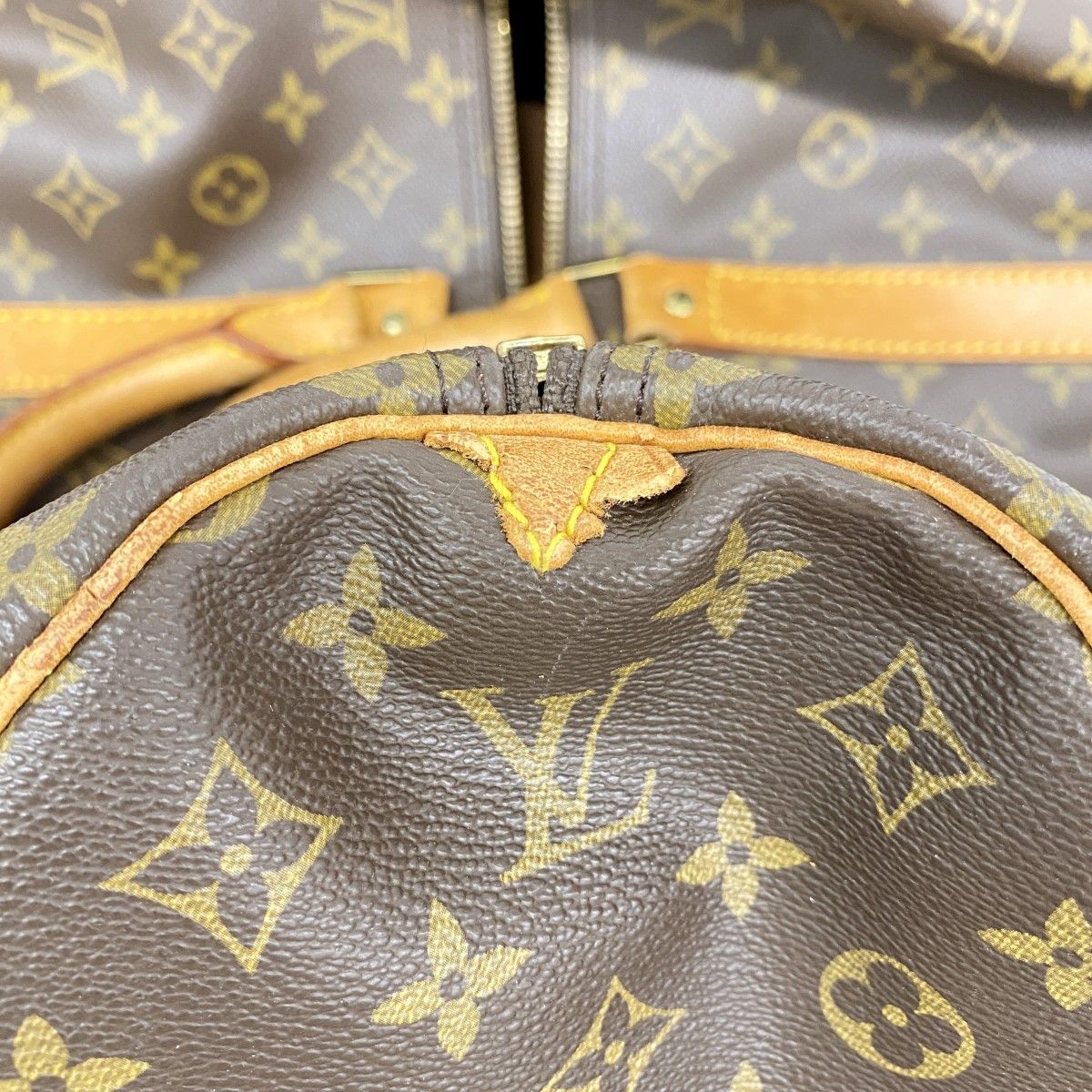 Louis Vuitton Boston Bag Monogram Keepall 60 Brown — view 6