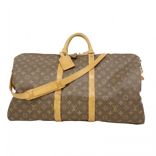 Louis Vuitton Boston Bag Monogram Keepall Bandouliere 55 Brown