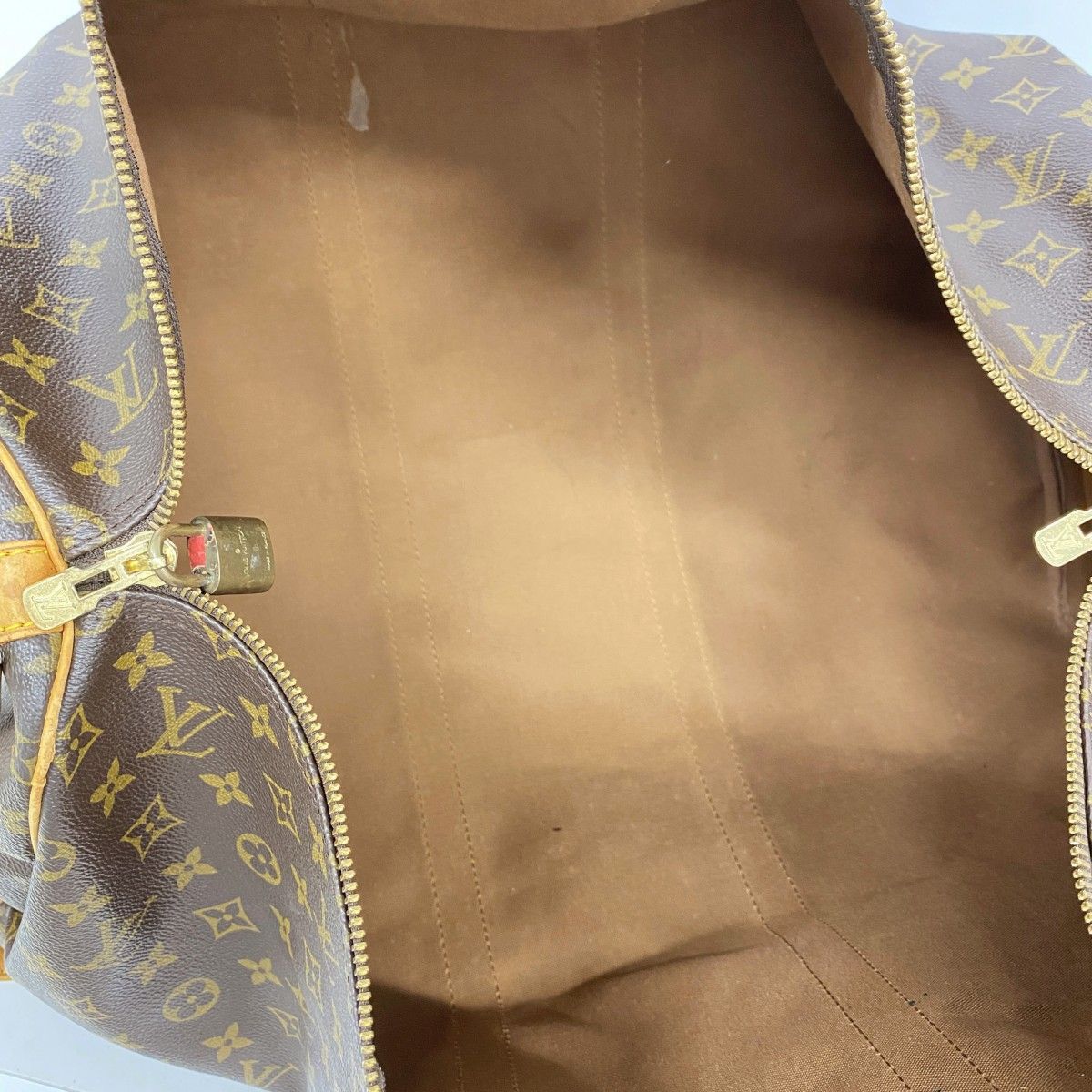 Louis Vuitton Boston Bag Monogram Keepall Bandouliere 55 Brown — view 4