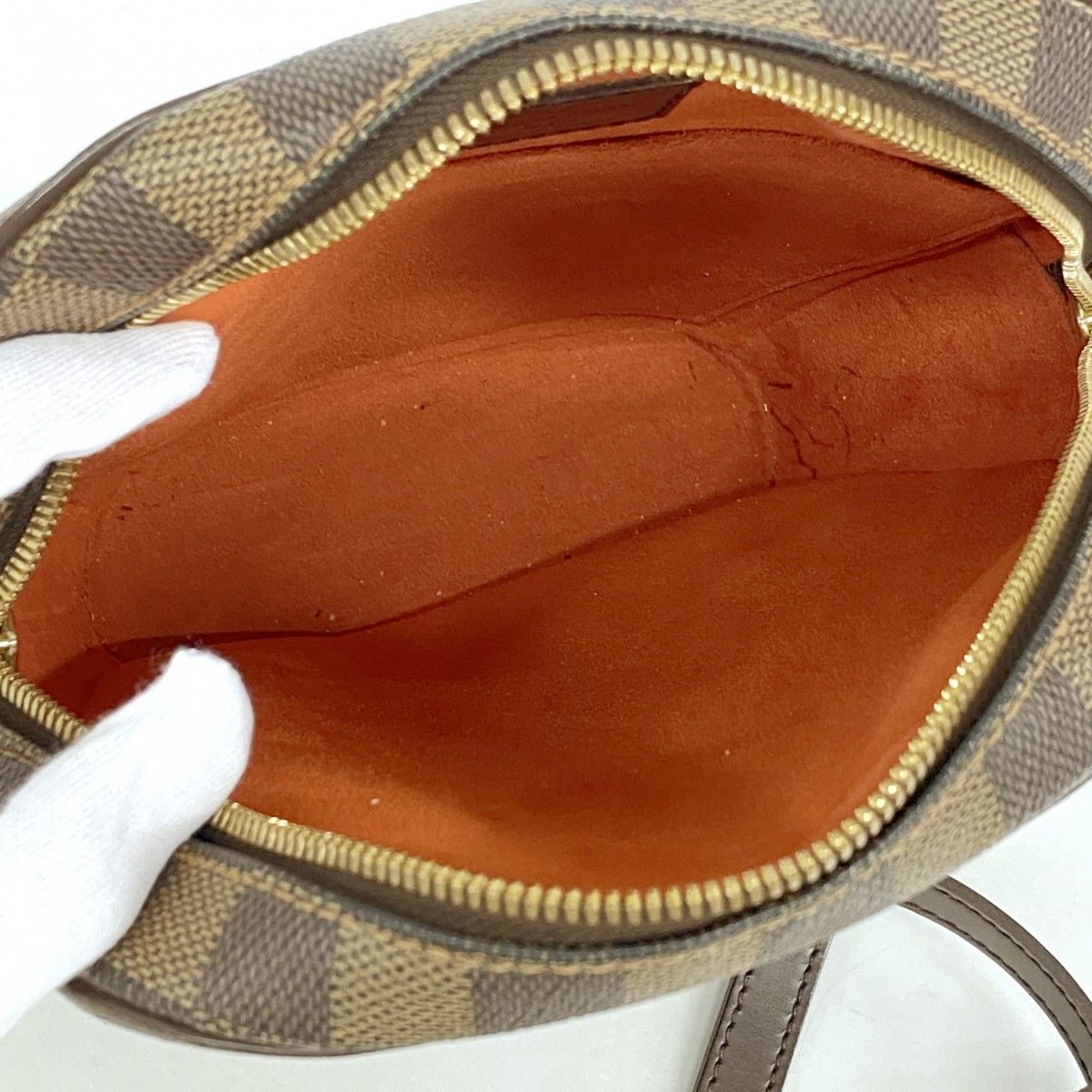 Louis Vuitton Shoulder Bag Damier Ipanema PM Ebene — view 4