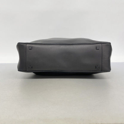 Gucci Tote Leather Black Silver — view 3