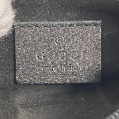 Gucci Tote Leather Black Silver — view 5