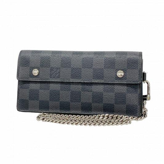 Louis Vuitton Wallet Damier Graphite Portefeuille Accordion Black Gray
