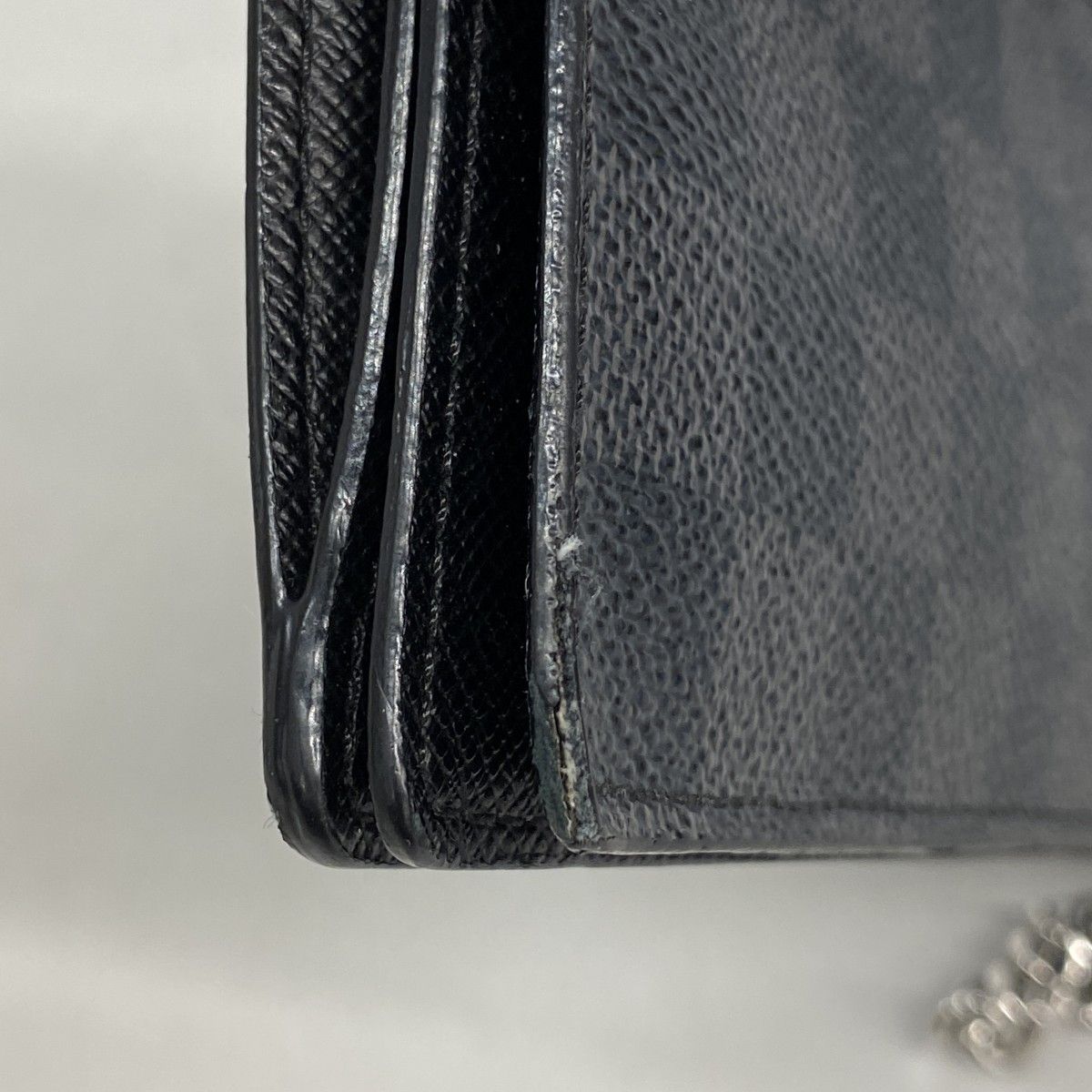 Louis Vuitton Wallet Damier Graphite Portefeuille Accordion Black Gray — view 6